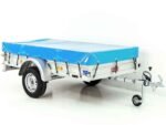Anhänger mit Plane 125x250cm 750kg | Typ U4 | Flachplane Profi hellblau-Neu – Bild 12