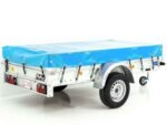 Anhänger mit Plane 125x250cm 750kg | Typ U4 | Flachplane Profi hellblau-Neu – Bild 14
