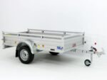 Anhänger mit Plane 125x250cm 750kg | Typ U4 | Flachplane Profi hellblau-Neu