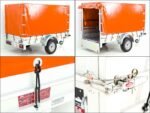 Anhänger mit Plane 125x250cm 750kg | Typ U4 | Hochplane 140 cm Profi | Orange-Neu – Bild 8