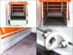 Anhänger mit Plane 125x250cm 750kg | Typ U4 | Hochplane 140 cm Profi | Orange-Neu – Bild 9