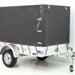 Anhänger mit Plane 125x250cm 750kg | Typ U4 | Hochplane 140 cm Profi | Anthrazit-Neu