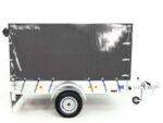 Anhänger mit Plane 125x250cm 750kg | Typ U4 | Hochplane 140 cm Profi | Anthrazit-Neu – Bild 4