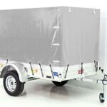Anhänger mit Plane 125x250cm 750kg | Typ U4 | Hochplane 140 cm Profi | Silber-Neu