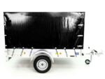 Anhänger mit Plane 125x250cm 750kg | Typ U4 | Hochplane 140 cm Profi | Schwarz-Neu – Bild 8