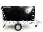 Anhänger mit Plane 125x250cm 750kg | Typ U4 | Hochplane 140 cm Profi | Schwarz-Neu – Bild 3