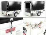 Anhänger mit Plane 125x250cm 750kg | Typ U4 | Hochplane 140 cm Profi | Schwarz-Neu – Bild 4