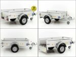 Anhänger mit Plane 105x205cm 750kg | Typ U2 | Flachplane Profi Elfenbein beige-Neu – Bild 5