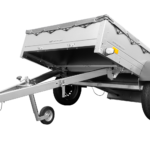 Anhänger für Pkws Garden Trailer 201 KIPP 200×125 cm 750 kg [mit Flachplane, Stützrad und Flachplaneträger]