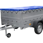 Anhänger mit zwei Achsen Garden Trailer 264/2 KIPP inkl. zusätzliche Bordwände und Flachplane-Neu