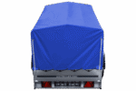 Auto Anhänger 230×125 Garden Trailer 230 KIPP Unitrailer 750 kg mit Stützrad, blauer Hochplane und Hochspriegel – Bild 7