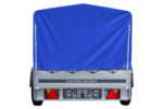 Auto Anhänger 230×125 Garden Trailer 230 KIPP Unitrailer 750 kg mit Stützrad, blauer Hochplane und Hochspriegel – Bild 6