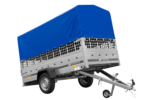 Einachsanhänger GARDEN TRAILER 264 KIPP mit Laubgitteraufsatz, Hochplane, Hochspriegel und Stützrad