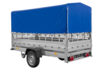 Einachsanhänger GARDEN TRAILER 264 KIPP mit Laubgitteraufsatz, Hochplane, Hochspriegel und Stützrad – Bild 5