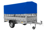 Einachsanhänger GARDEN TRAILER 264 KIPP mit Laubgitteraufsatz, Hochplane, Hochspriegel und Stützrad – Bild 6