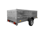 Einachsanhänger auf Federn 264×125 UNITRAILER GARDEN 264/R KIPP mit BIS-Seiten, H-0-Rahmen und grauer Plane – Bild 6