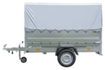 Führerschein B Anhänger GARDEN TRAILER 230 KIPP mit Stützrad, zusätzlichen Bordwänden, Hochplane und Hochspriegel H800 – Bild 3