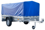 Langer PKW-Anhänger GARDEN TRAILER 264 KIPP mit Hochplane, Spriegel und Stützrad – Bild 5