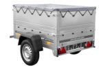 Neu Anhänger GARDEN TRAILER 150 KIPP mit zusätzlichen Bordwänden, Stützrad und Flachplane – Bild 4