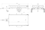 PKW-Anhänger 230×125 UNITRAILER GARDEN 230 FD mit BIS-Seiten, H-800-Gestell und grauer Plane – Bild 2
