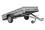 PKW Anhänger 264×150 Unitrailer Garden 265 KIPP mit Flachplanenträger und grauer Plane-Neu